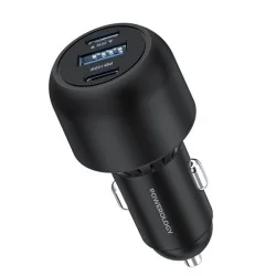 Powerology Ultra-Quick Car Charger 130W - Black